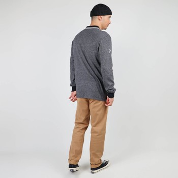 Oxbow Long sleeves straight cut cotton polo shirt. Q2NAVAL