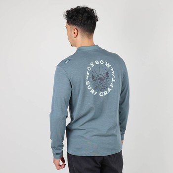 Oxbow Long sleeves straight cut cotton polo shirt. Q2NIAGARA
