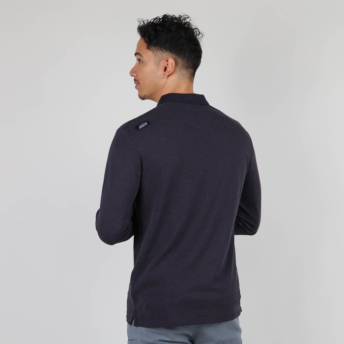 Oxbow Long sleeves straight cut cotton polo shirt. Q2NIROS