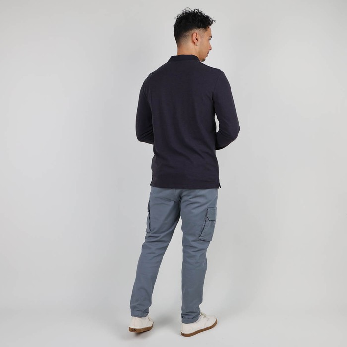 Oxbow Long sleeves straight cut cotton polo shirt. Q2NIROS