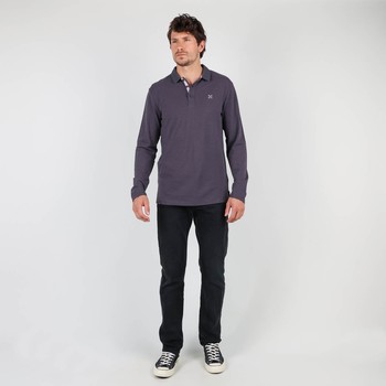 Oxbow Long sleeves straight cut cotton polo shirt. Q2NIROS