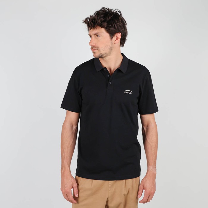 Oxbow Short sleeves straight cut cotton polo shirt. Q2NOSSA