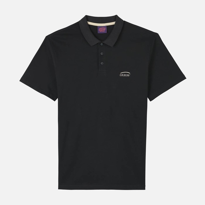 Oxbow Short sleeves straight cut cotton polo shirt. Q2NOSSA