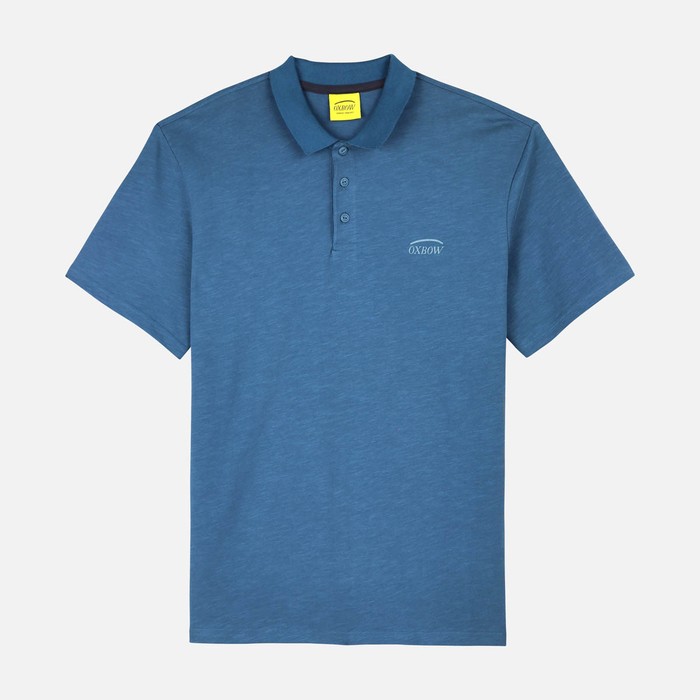 Oxbow Short sleeves straight cut cotton polo shirt. Q2NOSSA