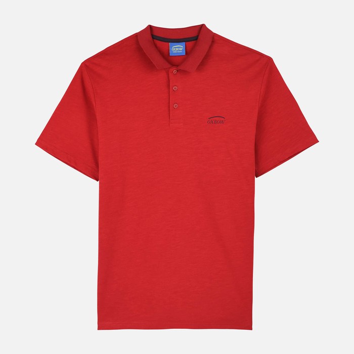 Oxbow Short sleeves straight cut cotton polo shirt. Q2NOSSA