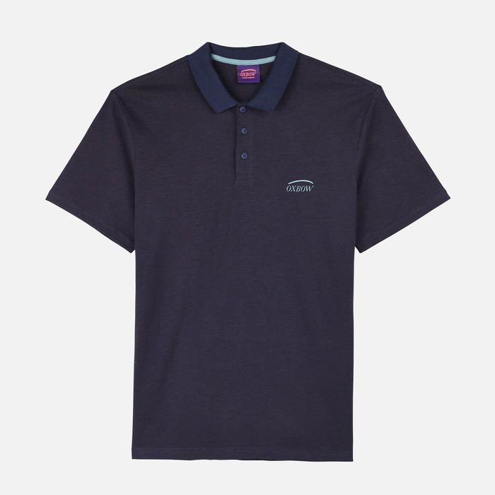 Oxbow Short sleeves straight cut cotton polo shirt. Q2NAZAK