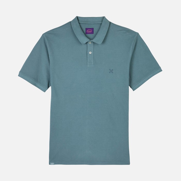Oxbow Short sleeves straight cut cotton polo shirt. Q2NASDAK