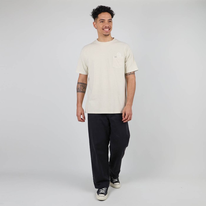 Oxbow Crew neck sort sleeves large cut linen tee-shirt. Q2TAMISE