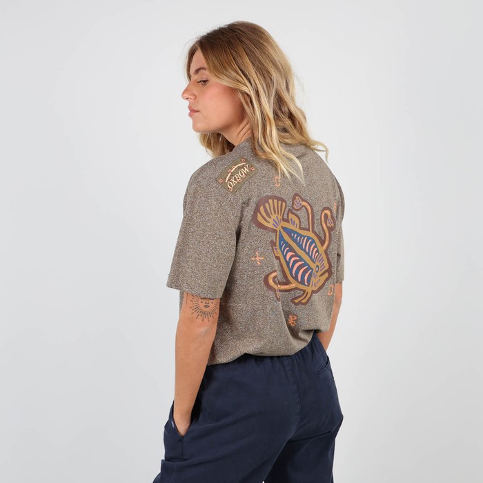 Oxbow Crew neck sort sleeves large cut mixed cotton/polyester tee-shirt. Q2TAPTI