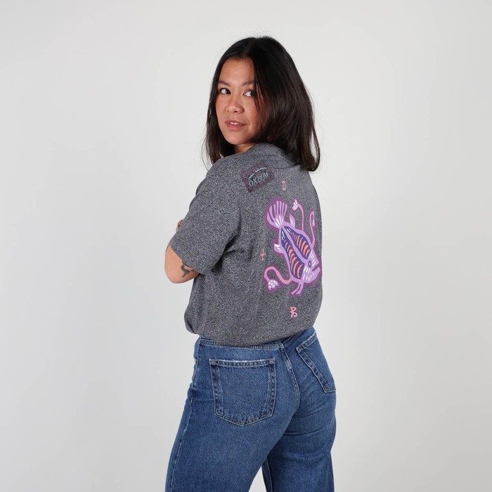 Oxbow Crew neck sort sleeves large cut mixed cotton/polyester tee-shirt. Q2TAPTI