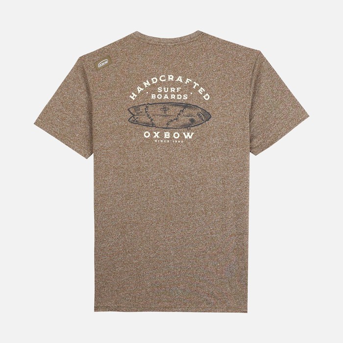 Oxbow Crew neck short sleeves straight cut mixed cotton/polyester tee-shirt. Q2TRIO