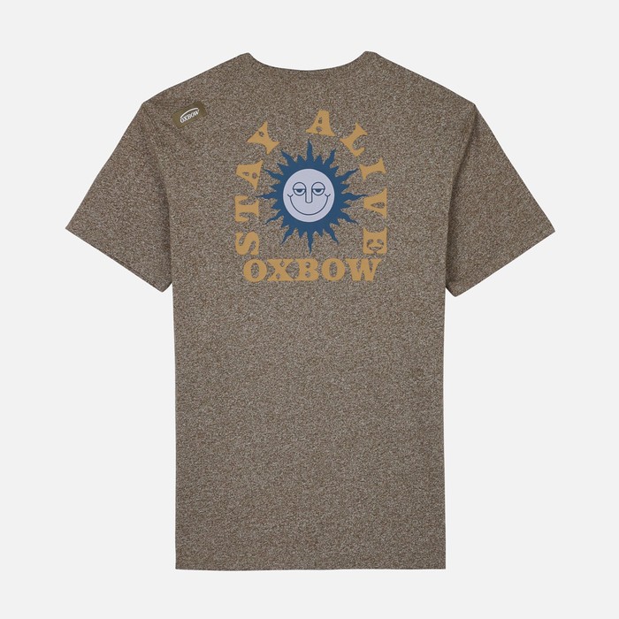 Oxbow Crew neck short sleeves straight cut cotton tee-shirt. Q2TAGHA