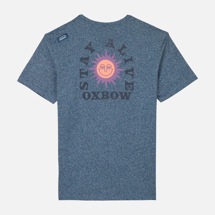 Oxbow Crew neck short sleeves straight cut cotton tee-shirt. Q2TAGHA