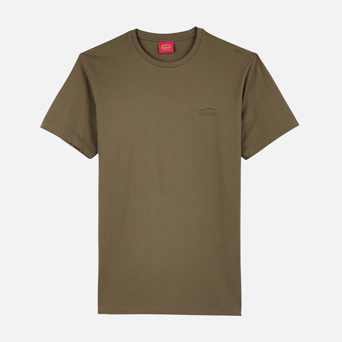 Oxbow Crew neck short sleeves straight cut organic cotton tee-shirt. Q2TEZAK