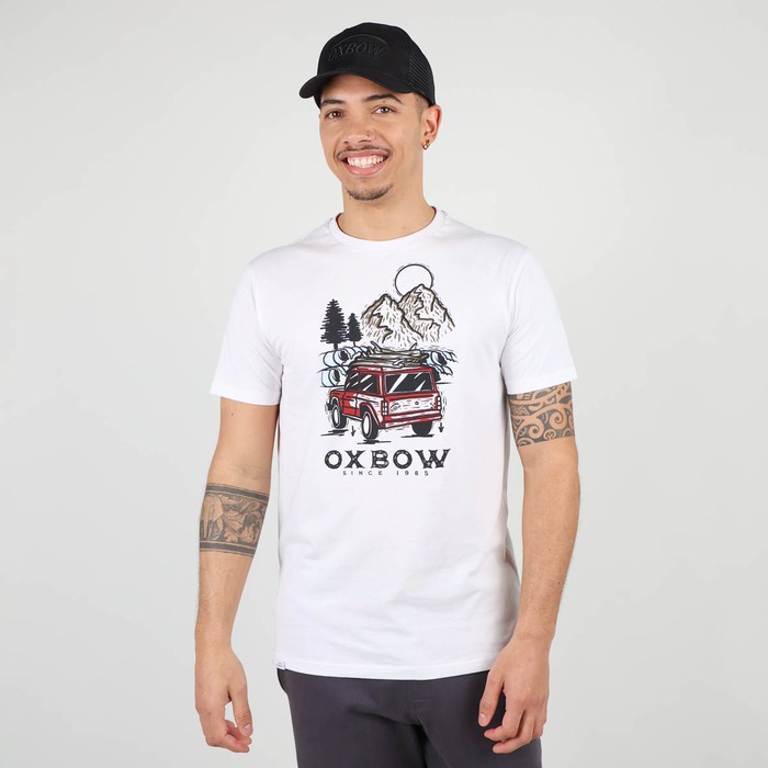 Oxbow Crew neck short sleeves straight cut organic cotton tee-shirt. Q2TRECK