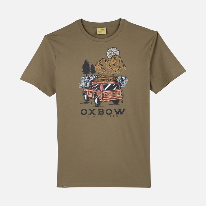 Oxbow Crew neck short sleeves straight cut organic cotton tee-shirt. Q2TRECK