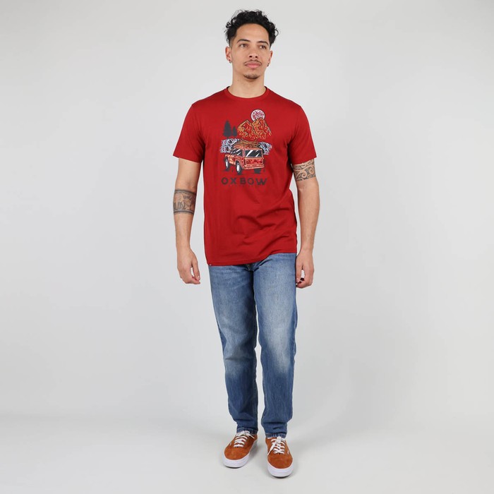 Oxbow Crew neck short sleeves straight cut organic cotton tee-shirt. Q2TRECK