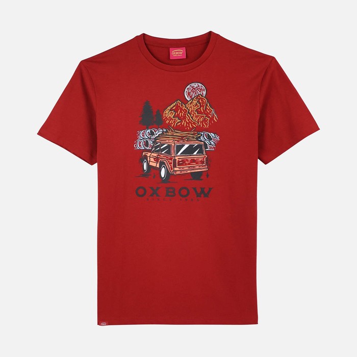 Oxbow Crew neck short sleeves straight cut organic cotton tee-shirt. Q2TRECK