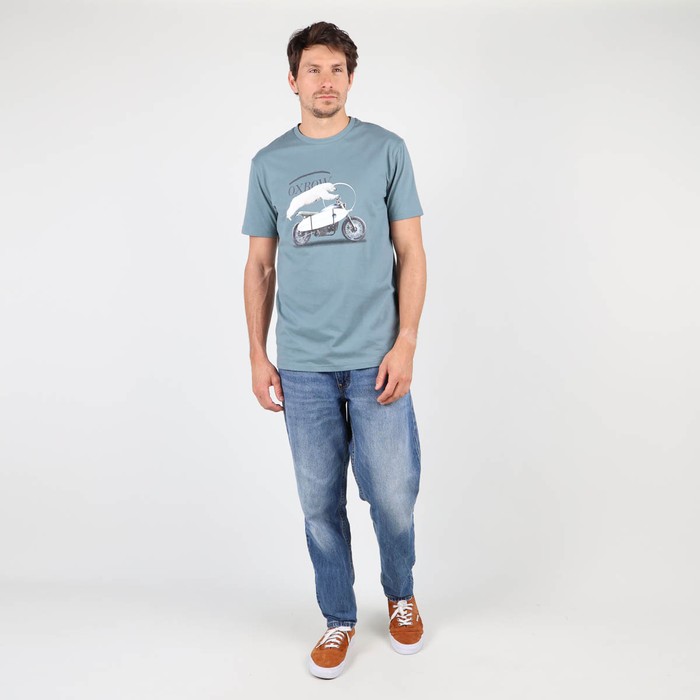 Oxbow Crew neck short sleeves straight cut organic cotton tee-shirt. Q2TRAIL
