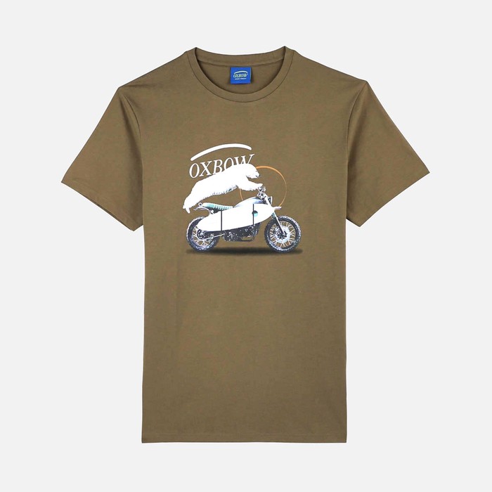 Oxbow Crew neck short sleeves straight cut organic cotton tee-shirt. Q2TRAIL