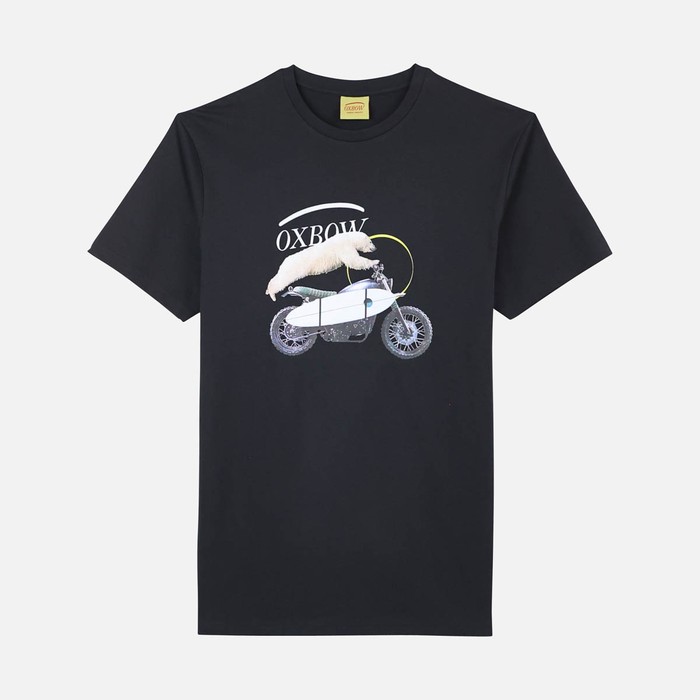 Oxbow Crew neck short sleeves straight cut organic cotton tee-shirt. Q2TRAIL