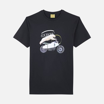 Oxbow Crew neck short sleeves straight cut organic cotton tee-shirt. Q2TRAIL