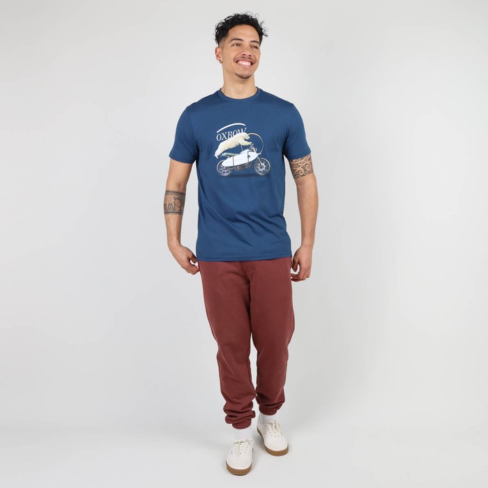 Oxbow Crew neck short sleeves straight cut organic cotton tee-shirt. Q2TRAIL