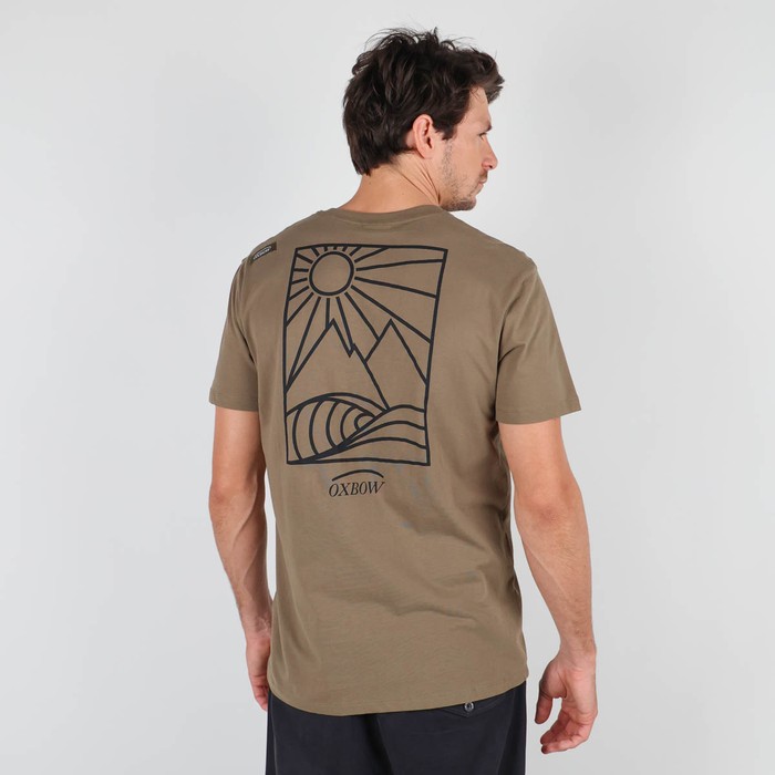 Oxbow Crew neck short sleeves straight cut organic cotton tee-shirt. Q2TANSCAPE