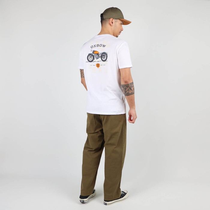 Oxbow Crew neck short sleeves straight cut organic cotton tee-shirt. Q2TARLEY