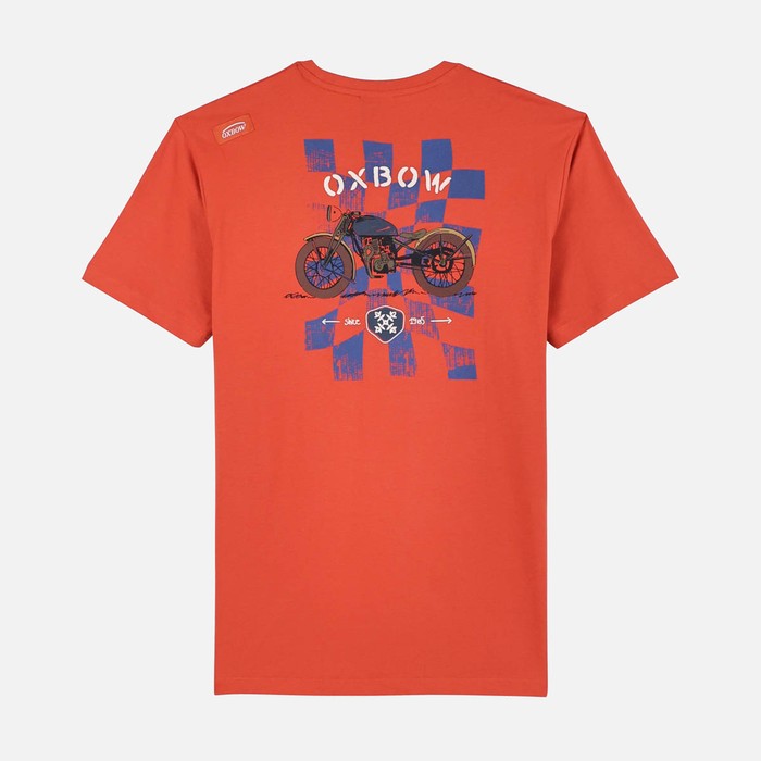 Oxbow Crew neck short sleeves straight cut organic cotton tee-shirt. Q2TARLEY