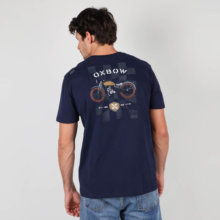 Oxbow Crew neck short sleeves straight cut organic cotton tee-shirt. Q2TARLEY