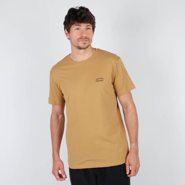 Oxbow Crew neck short sleeves straight cut organic cotton tee-shirt. Q2TARLEY