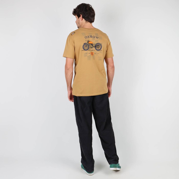 Oxbow Crew neck short sleeves straight cut organic cotton tee-shirt. Q2TARLEY