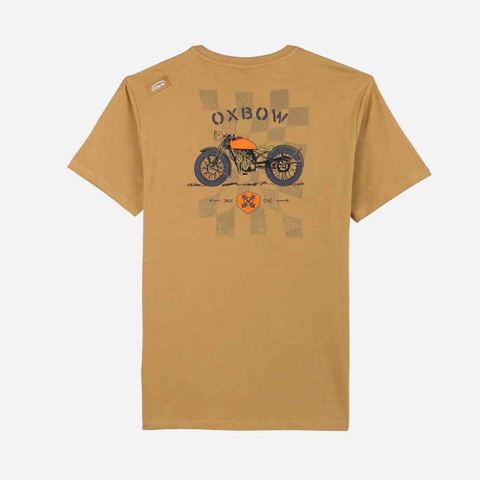 Oxbow Crew neck short sleeves straight cut organic cotton tee-shirt. Q2TARLEY