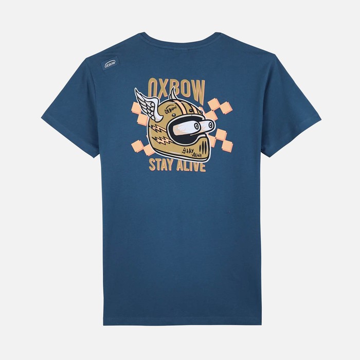 Oxbow Crew neck short sleeves straight cut organic cotton tee-shirt. Q2TILLIPS