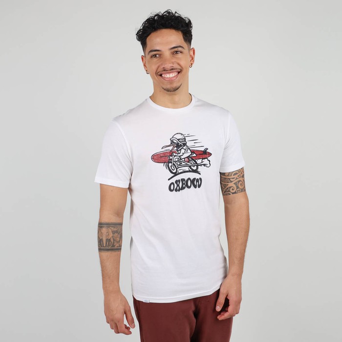 Oxbow Crew neck short sleeves straight cut cotton tee-shirt. Q2TOUET