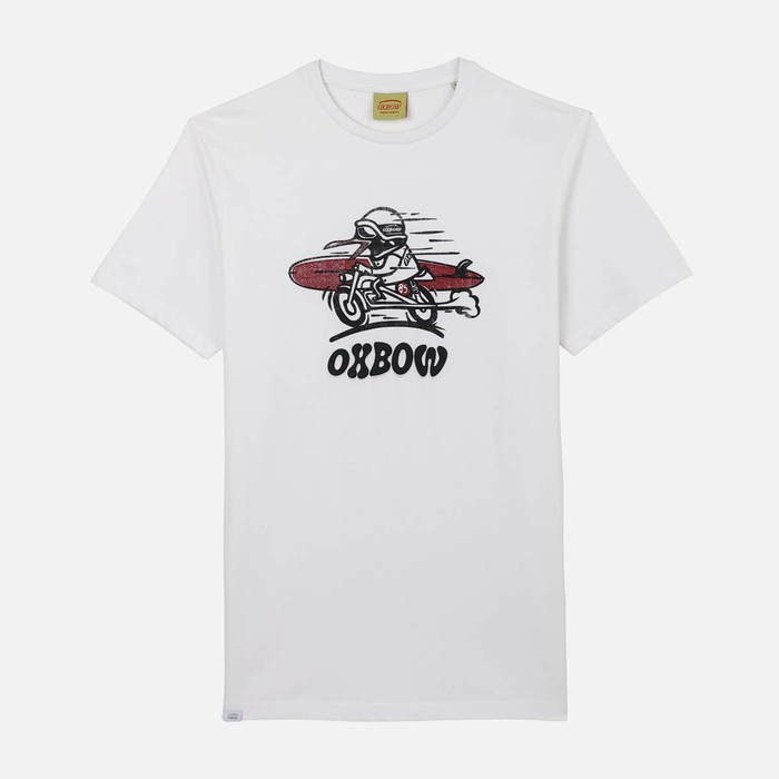 Oxbow Crew neck short sleeves straight cut cotton tee-shirt. Q2TOUET