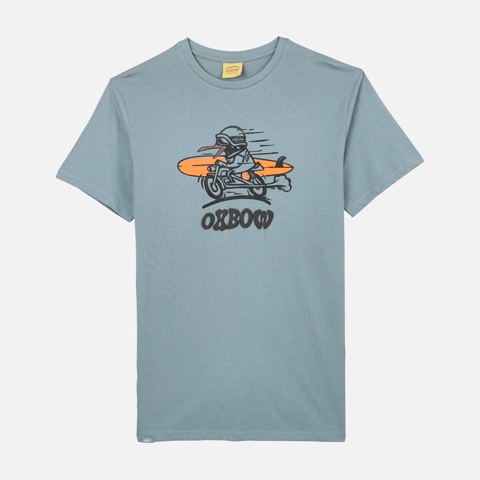 Oxbow Crew neck short sleeves straight cut cotton tee-shirt. Q2TOUET