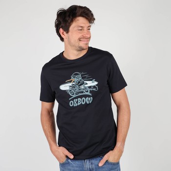Oxbow Crew neck short sleeves straight cut cotton tee-shirt. Q2TOUET