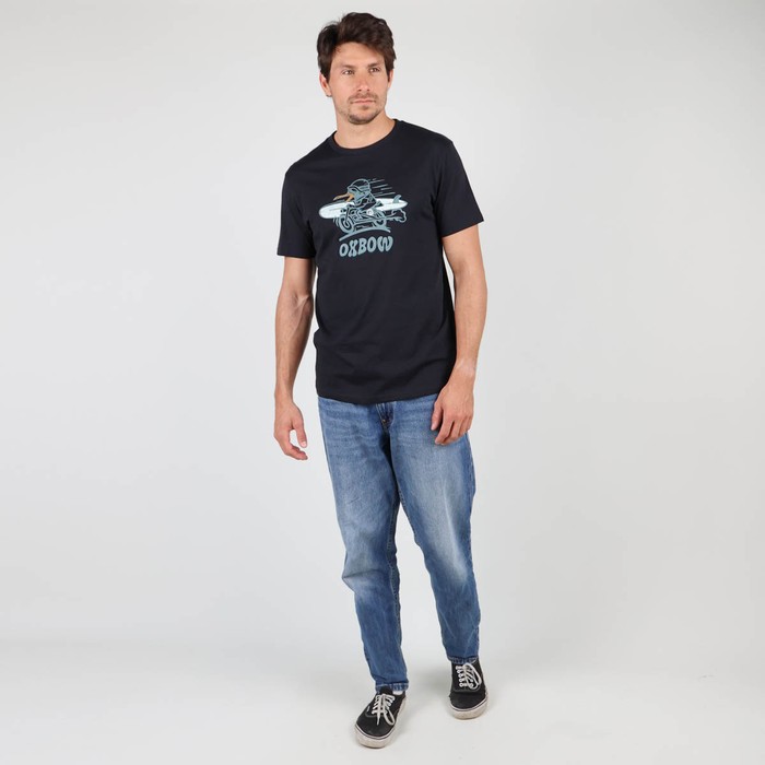 Oxbow Crew neck short sleeves straight cut cotton tee-shirt. Q2TOUET