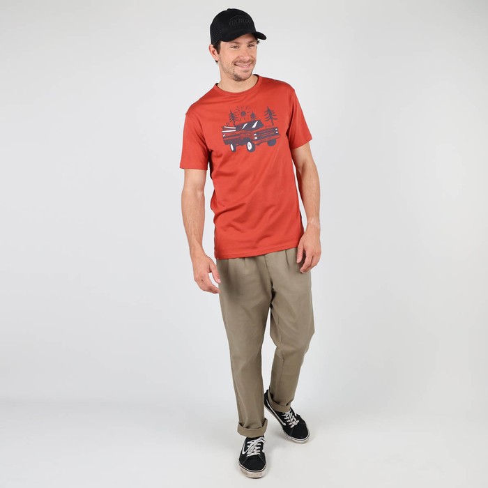 Oxbow Crew neck short sleeves straight cut cotton tee-shirt. Q2TEXPLO