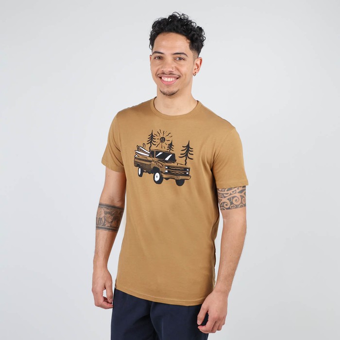 Oxbow Crew neck short sleeves straight cut cotton tee-shirt. Q2TEXPLO