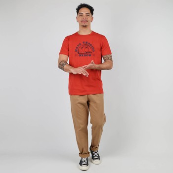 Oxbow Crew neck short sleeves straight cut cotton tee-shirt. Q2TWAVE
