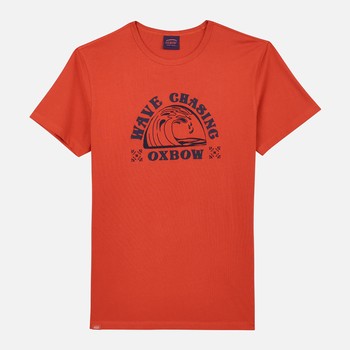 Oxbow Crew neck short sleeves straight cut cotton tee-shirt. Q2TWAVE