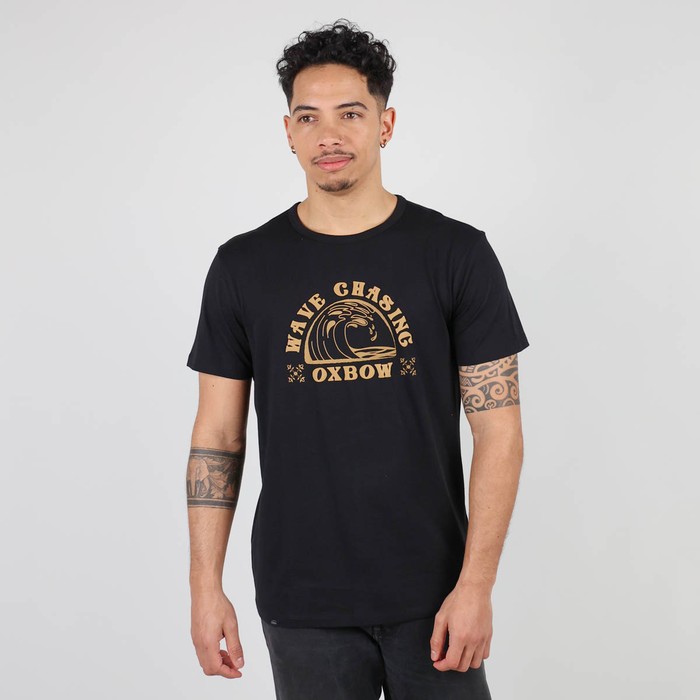 Oxbow Crew neck short sleeves straight cut cotton tee-shirt. Q2TWAVE