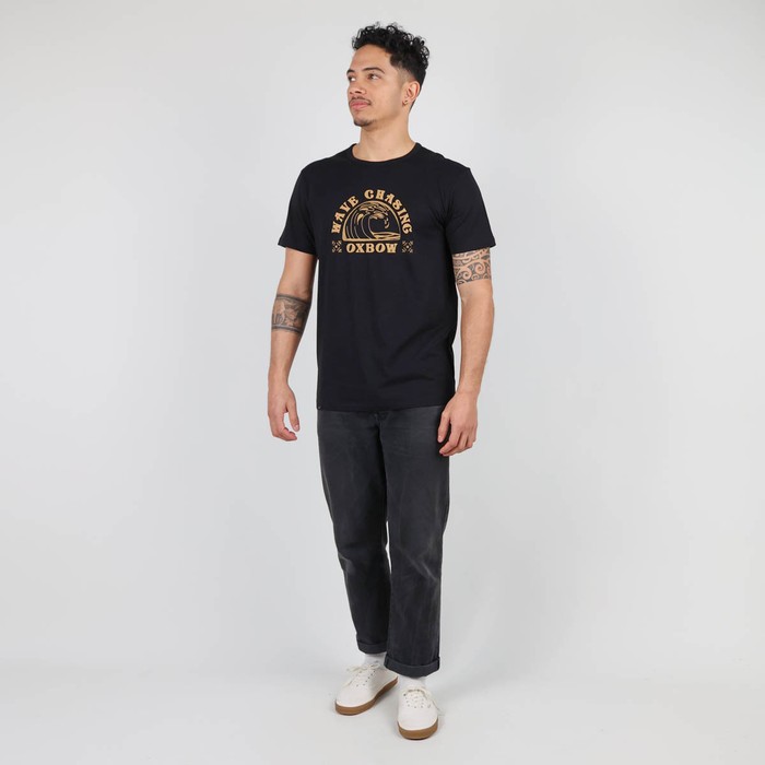 Oxbow Crew neck short sleeves straight cut cotton tee-shirt. Q2TWAVE