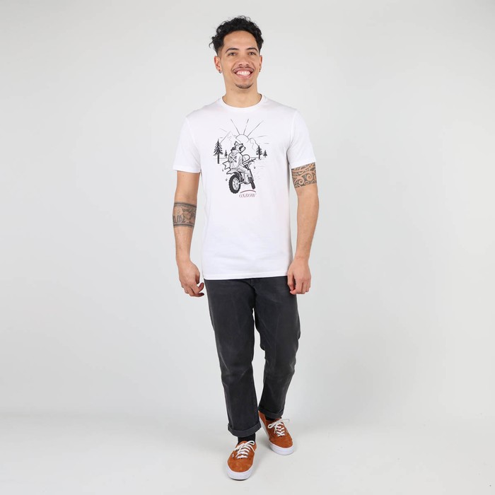 Oxbow Crew neck short sleeves straight cut cotton tee-shirt. Q2TACOON