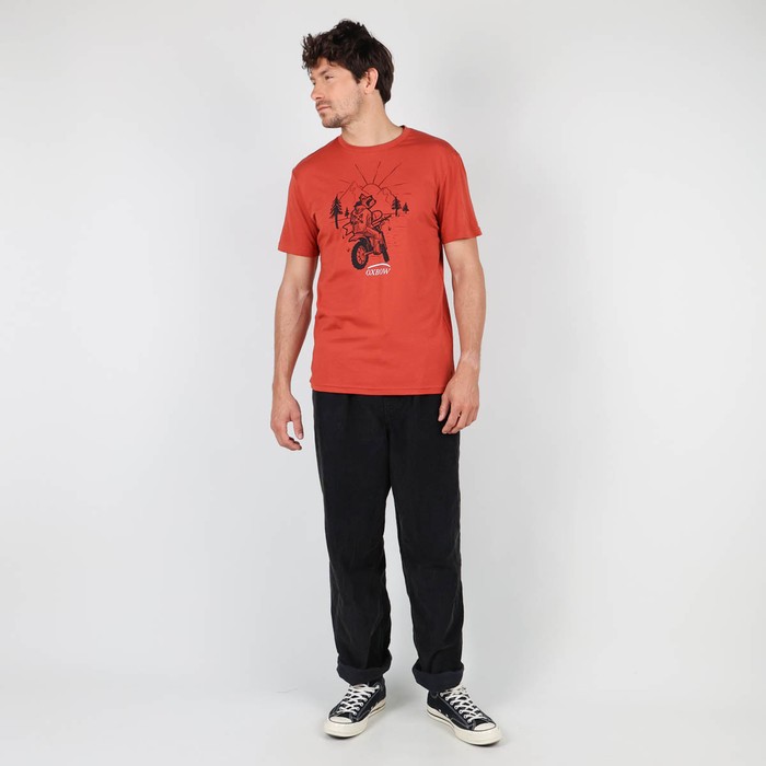 Oxbow Crew neck short sleeves straight cut cotton tee-shirt. Q2TACOON