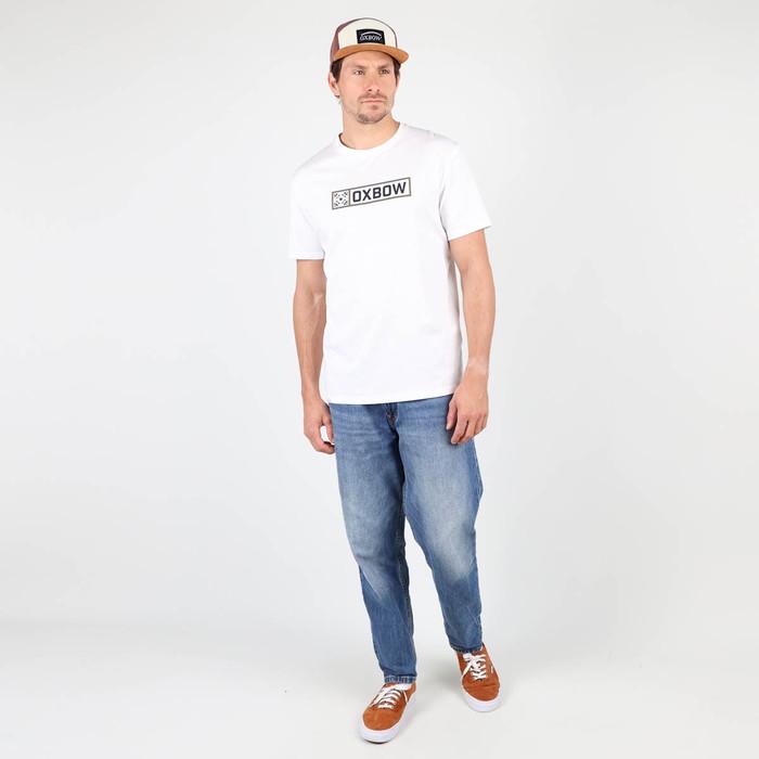 Oxbow Crew neck short sleeves straight cut cotton tee-shirt. Q2TAGBO