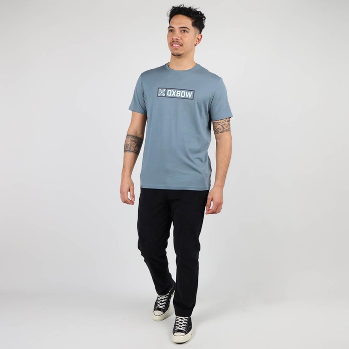 Oxbow Crew neck short sleeves straight cut cotton tee-shirt. Q2TAGBO